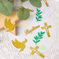 100pcs Confettis Baptême