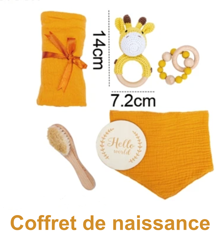 Coffret cadeau bébé girafe