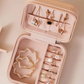 Boîte à bijoux rose personnalisée coffret