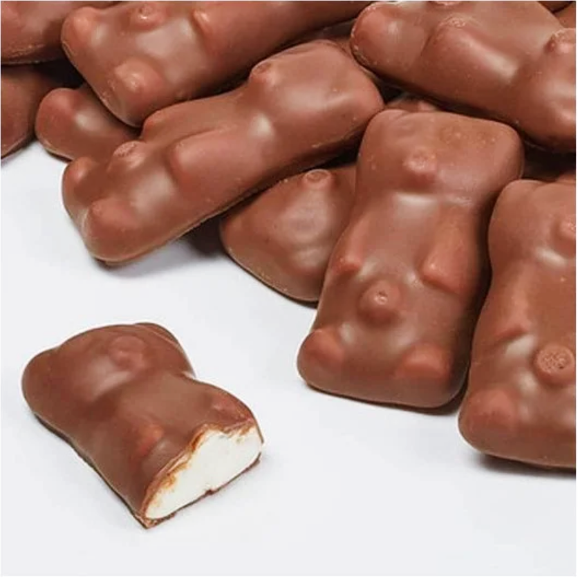 Ourson guimauve chocolat au lait vrac 100g