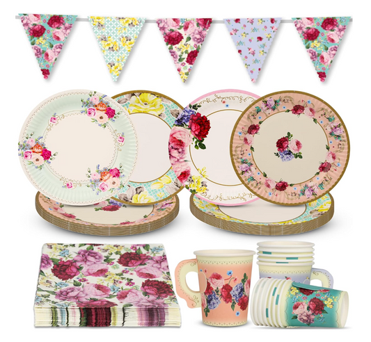 Floral tableware set