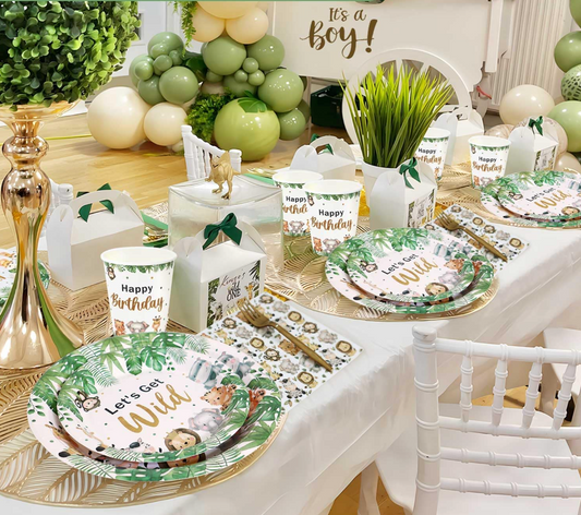 Safari Birthday Party Tableware Kit