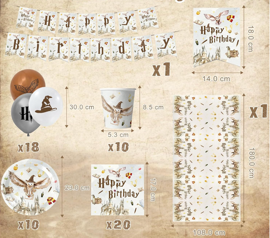 Harry Potter birthday decorations kit