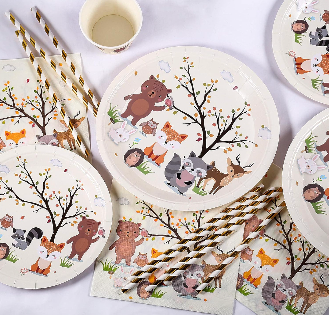Forest Animals Birthday Decoration Kit 