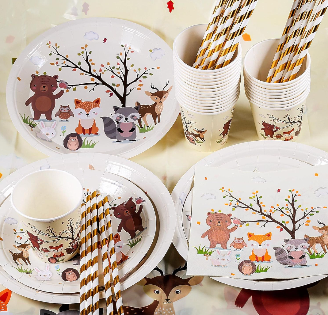 Forest Animals Birthday Decoration Kit 