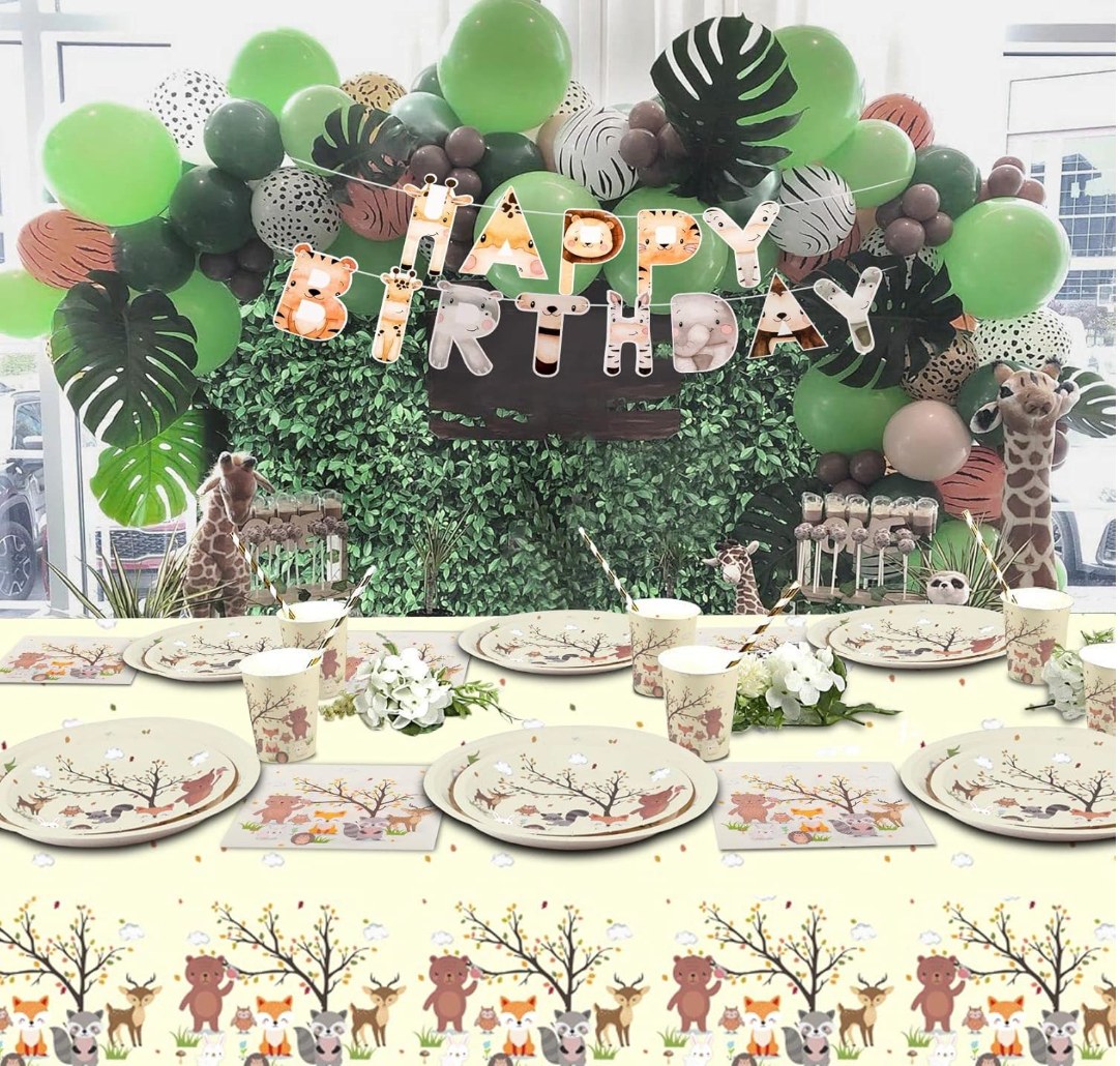 Forest Animals Birthday Decoration Kit 