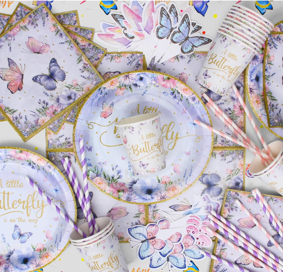 Butterfly birthday decoration kit