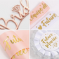 White-pink bachelorette party accessories 