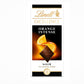 Tablette de chocolat noir Lindt orange