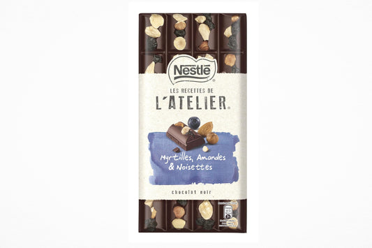 NESTLE chocolat noir myrtilles amandes et noisettes