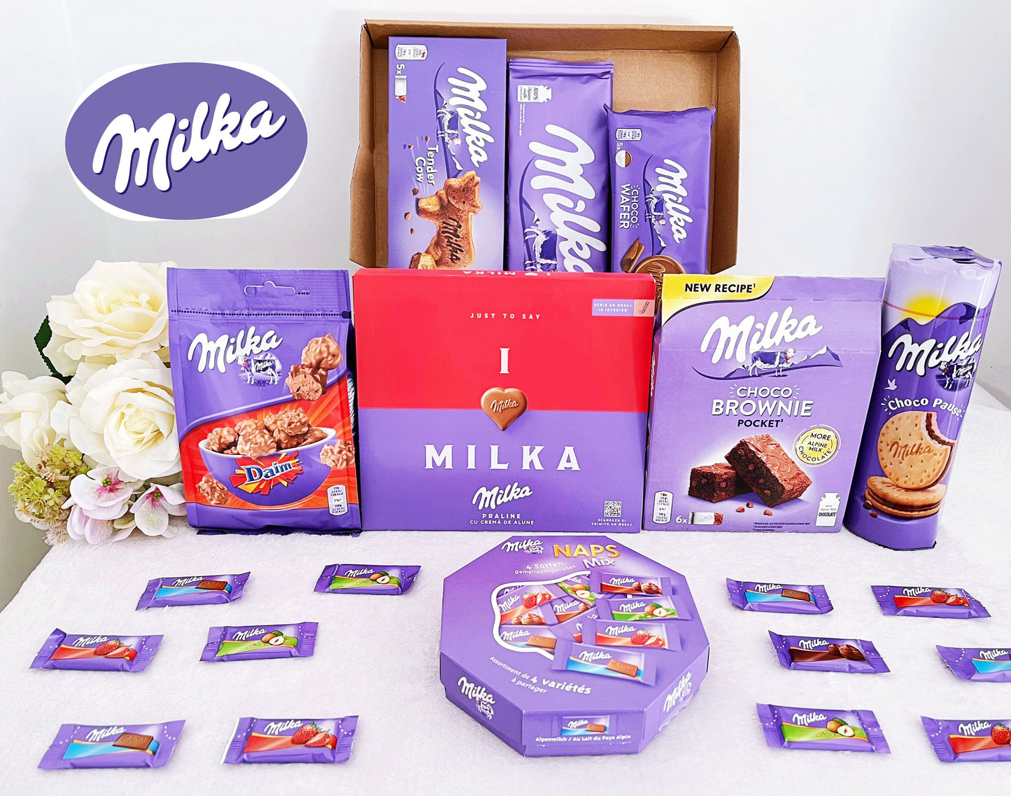 Milka chocolats et biscuits